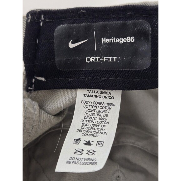 VTG Villanova Wildcats Hat Nike Heritage86 Strapback Beige Twill Dad Cap Dri Fit - Picture 6 of 6